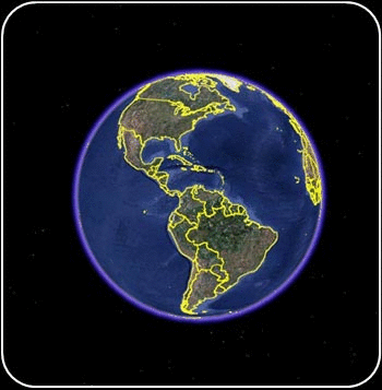 Zoom de l'Amérique Latine vers le territoire du Pérou